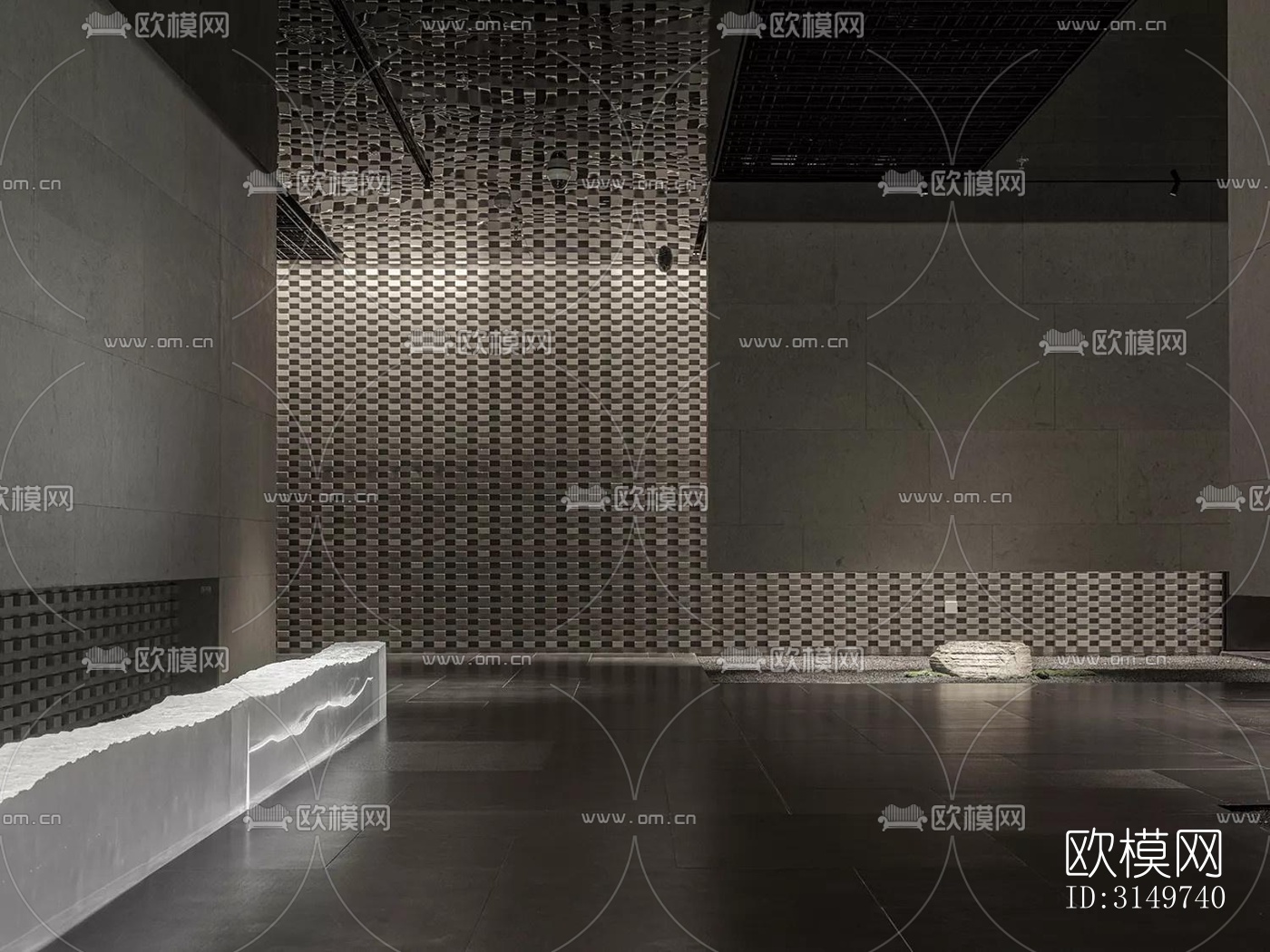 现代中餐厅效果图下载（渲染图2）