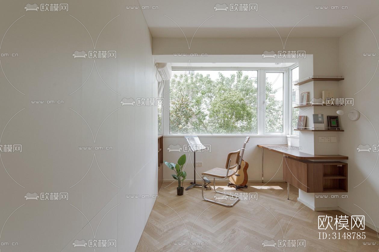 侘寂平层效果图下载（渲染图14）