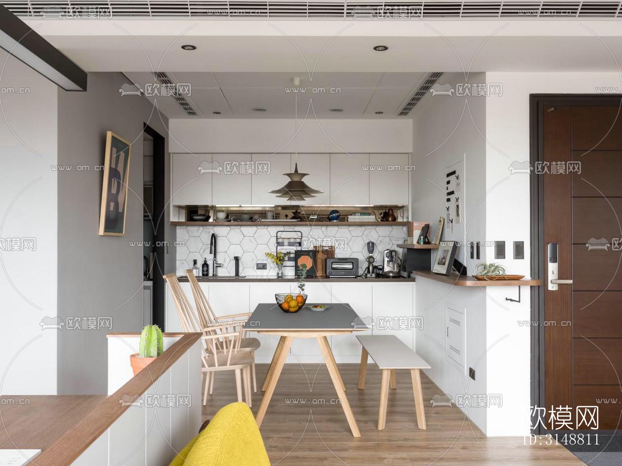 北欧平层效果图下载（渲染图13）