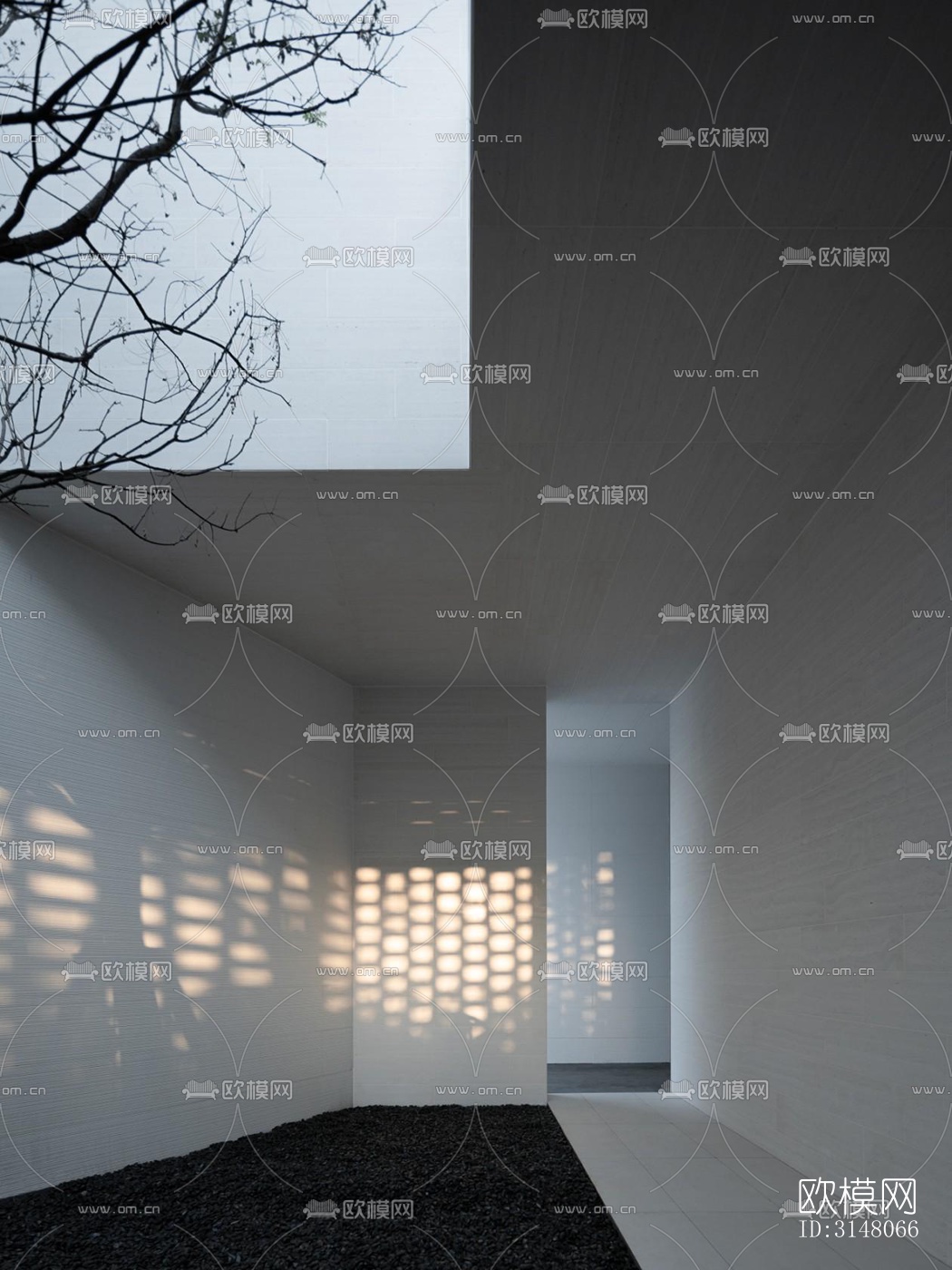 现代酒店民宿效果图下载（渲染图15）