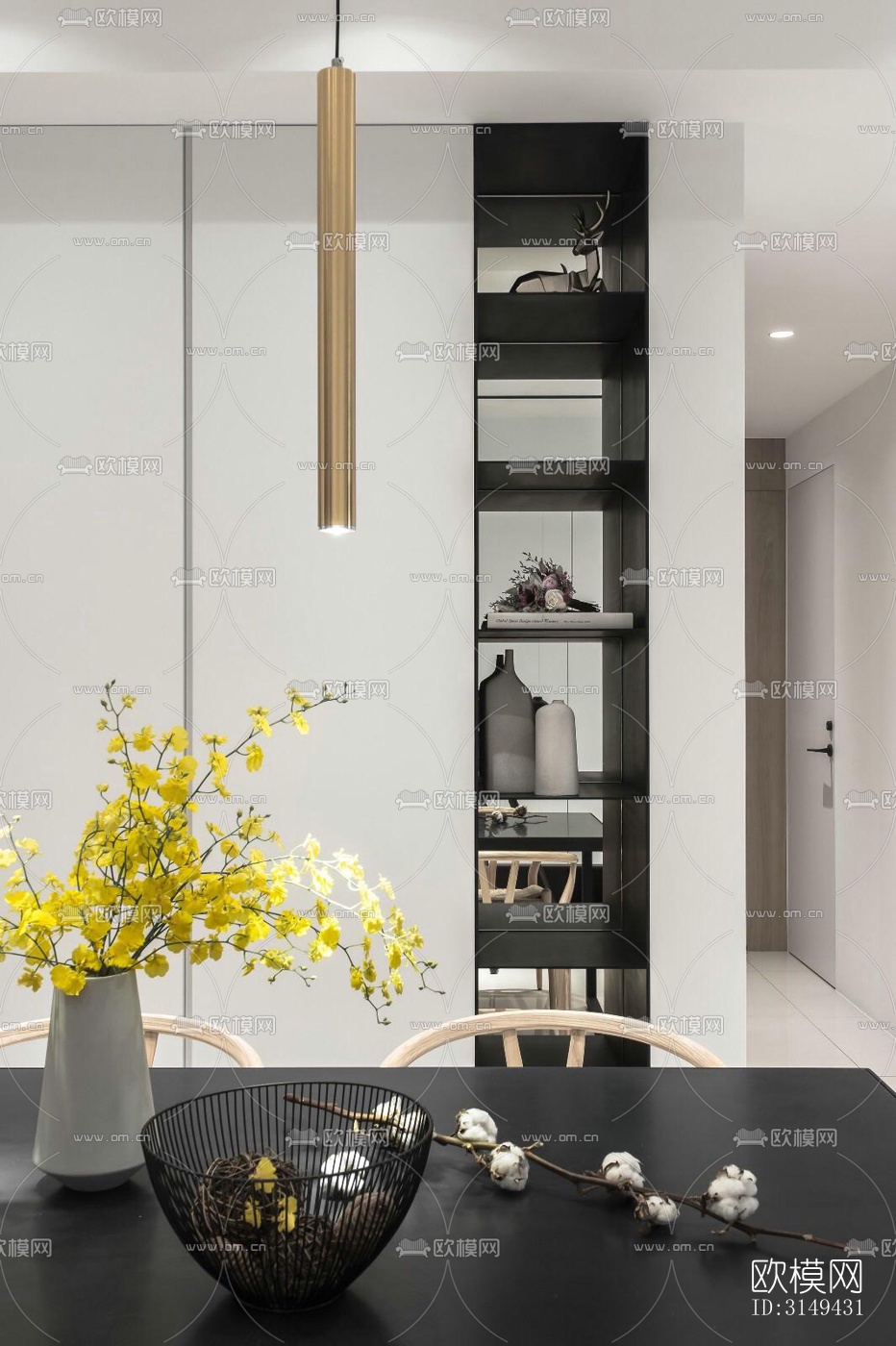 现代平层效果图下载（渲染图7）