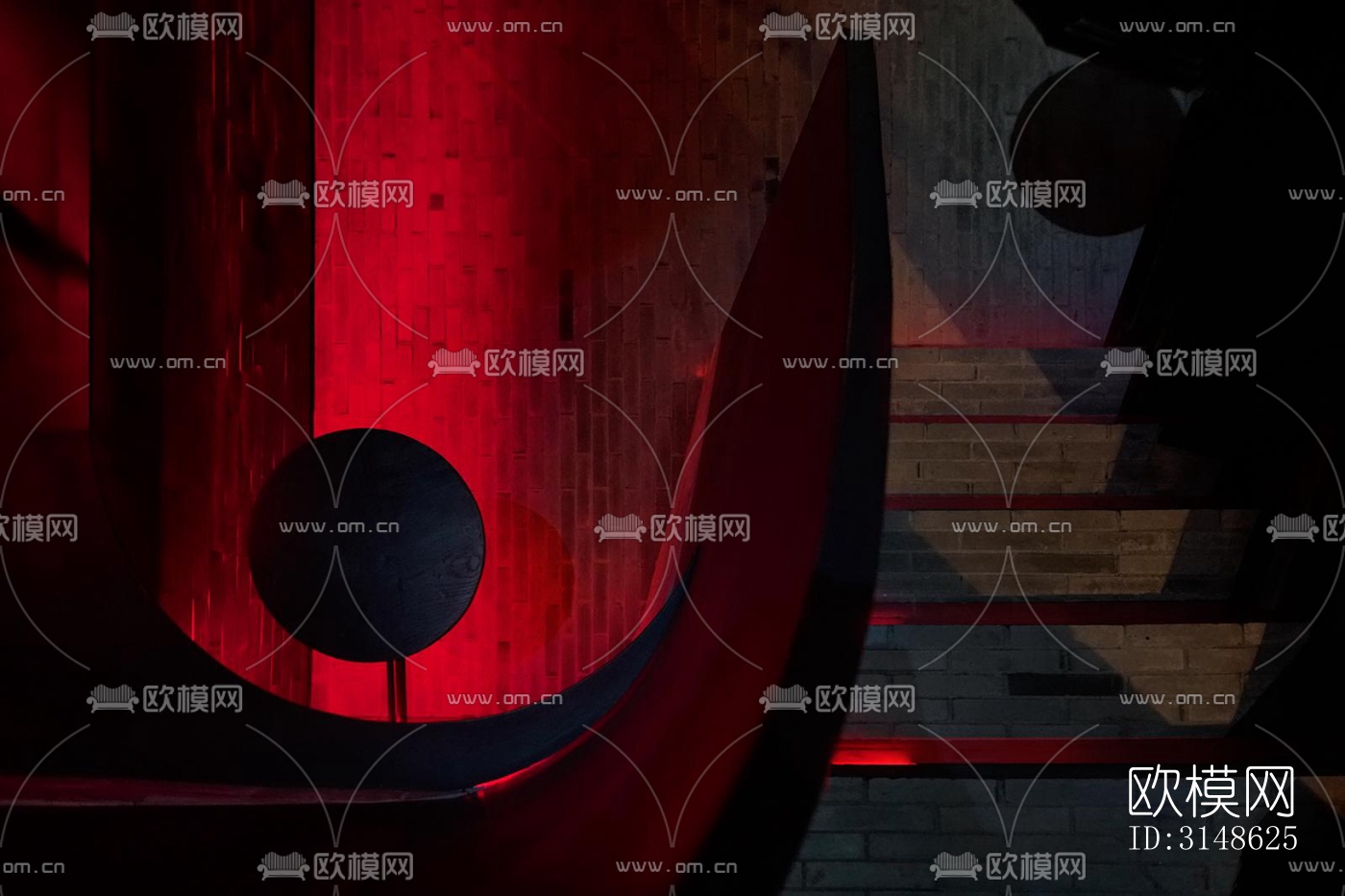 高级灰酒吧效果图下载（渲染图5）