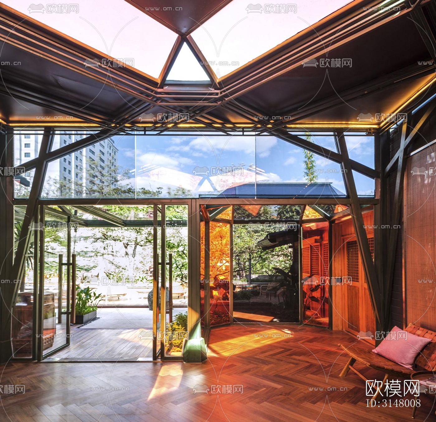 后现代酒店民宿效果图下载（渲染图15）