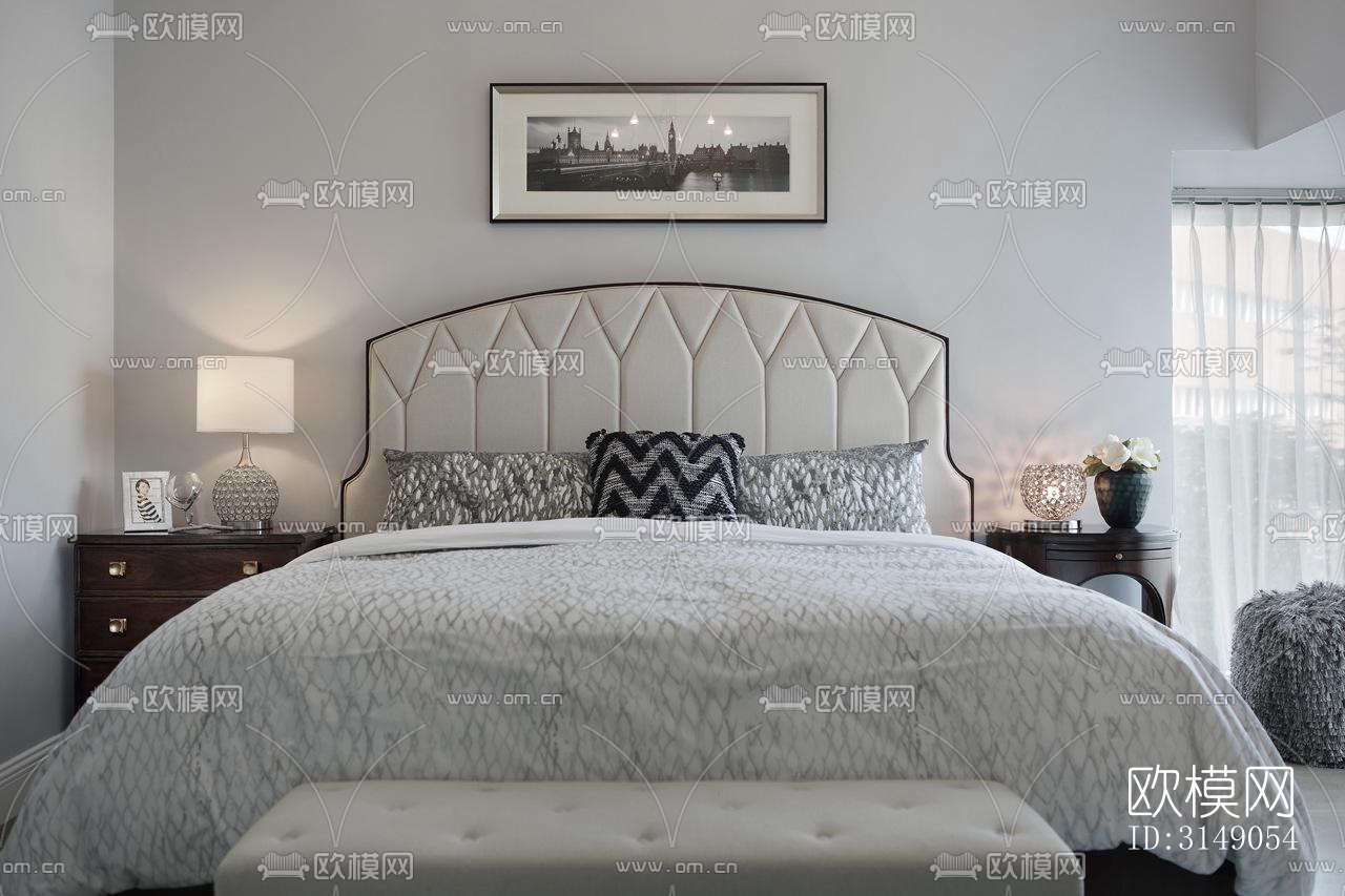 欧式平层效果图下载（渲染图15）