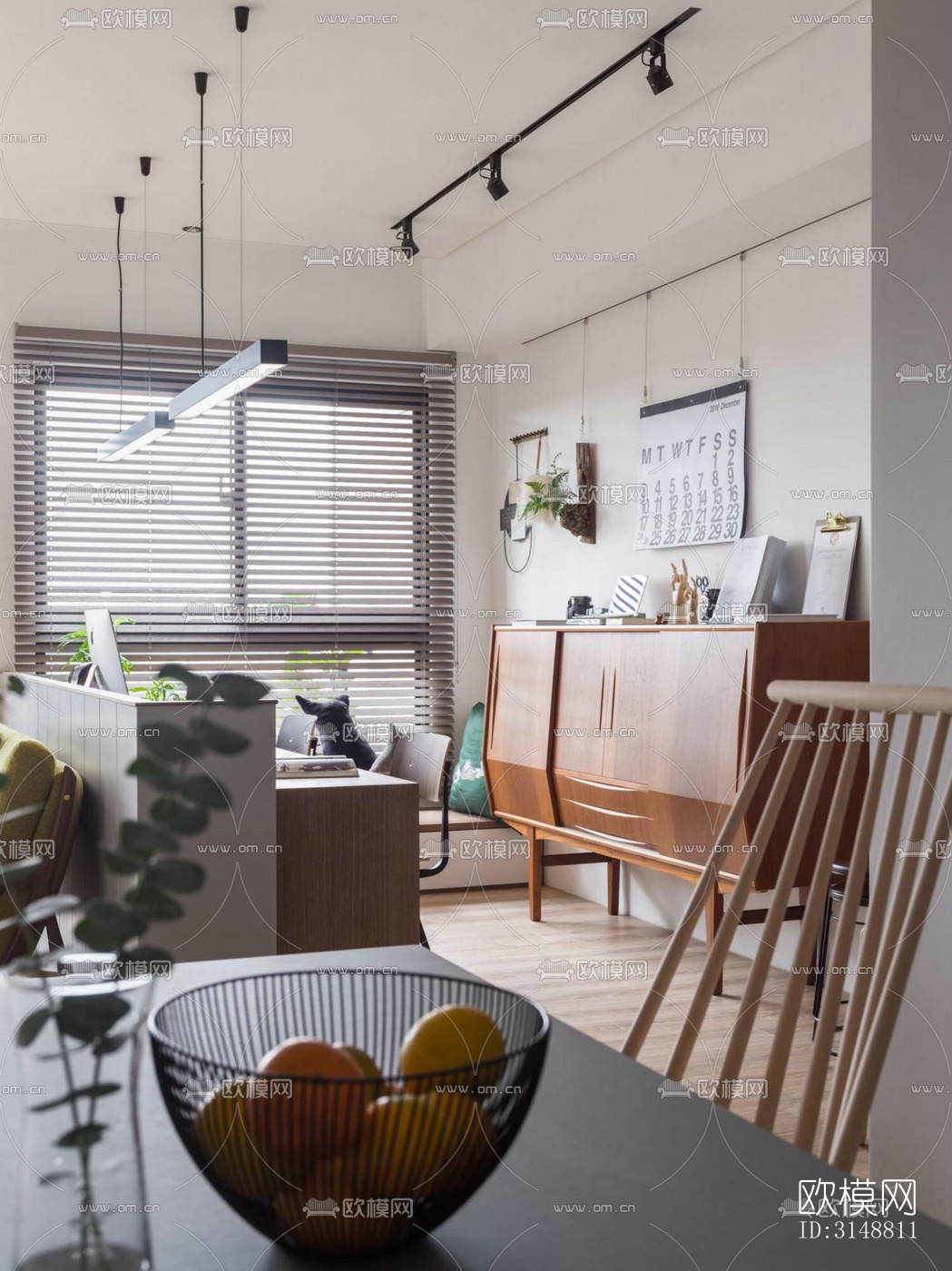 北欧平层效果图下载（渲染图7）