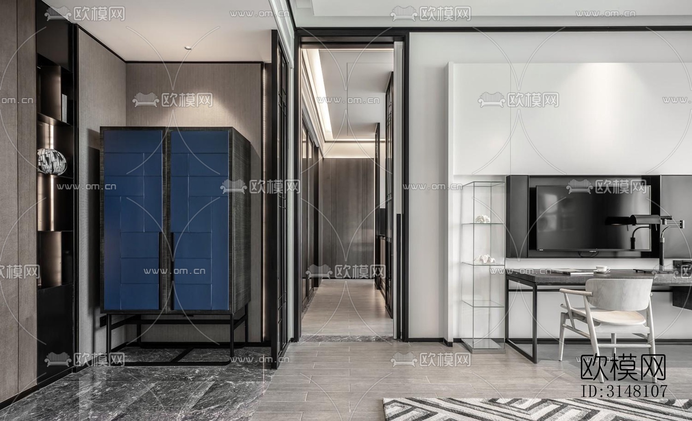 现代酒店民宿效果图下载（渲染图11）