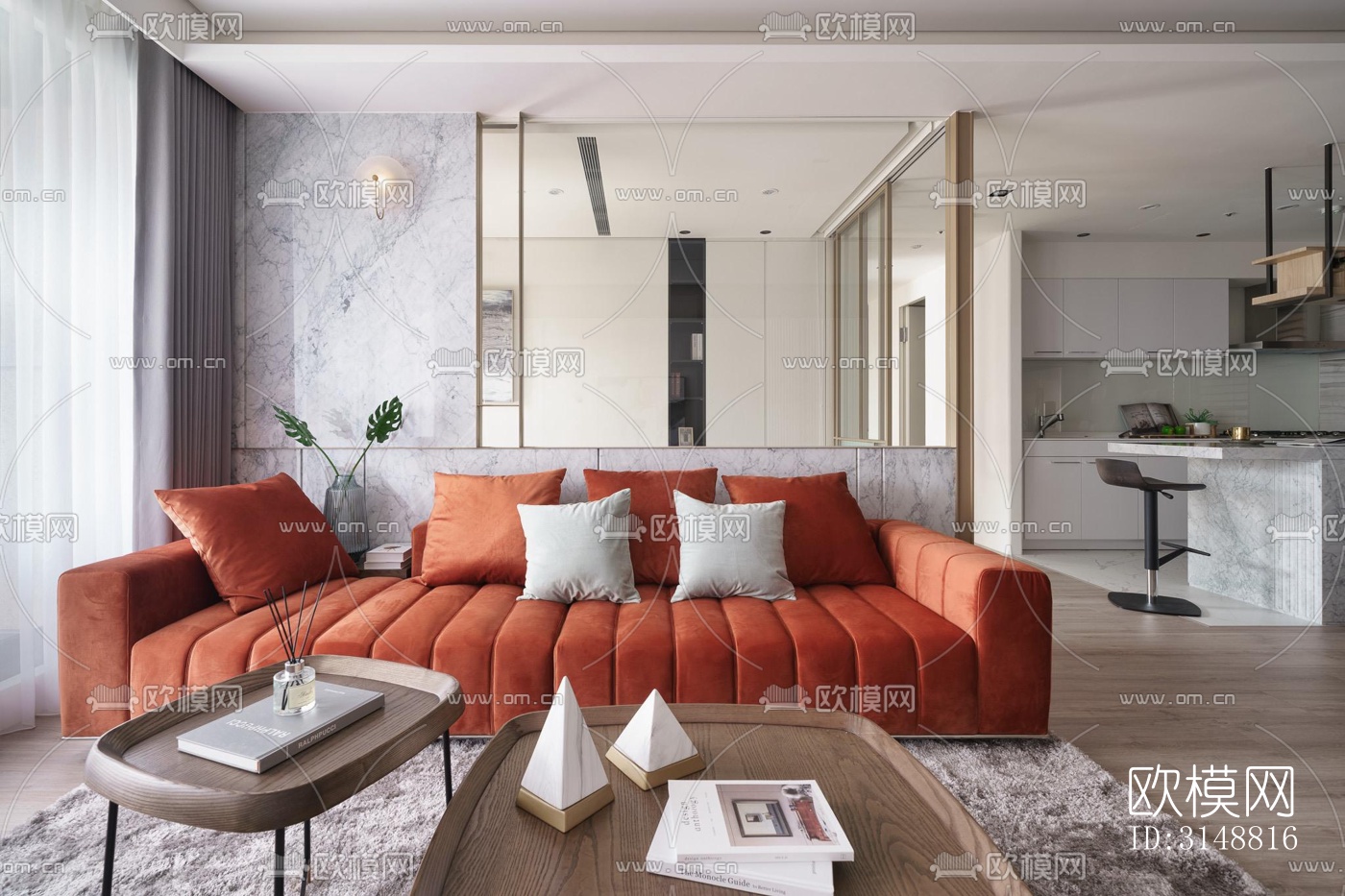 北欧平层效果图下载（渲染图7）