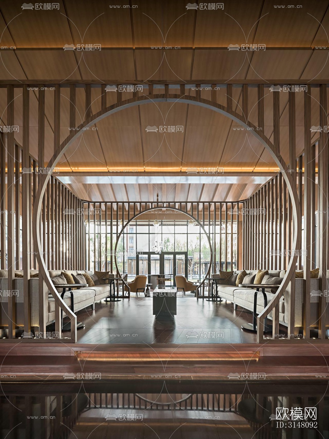 现代酒店民宿效果图下载（渲染图4）