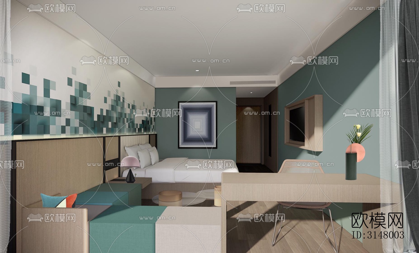 北欧酒店民宿效果图下载（渲染图2）