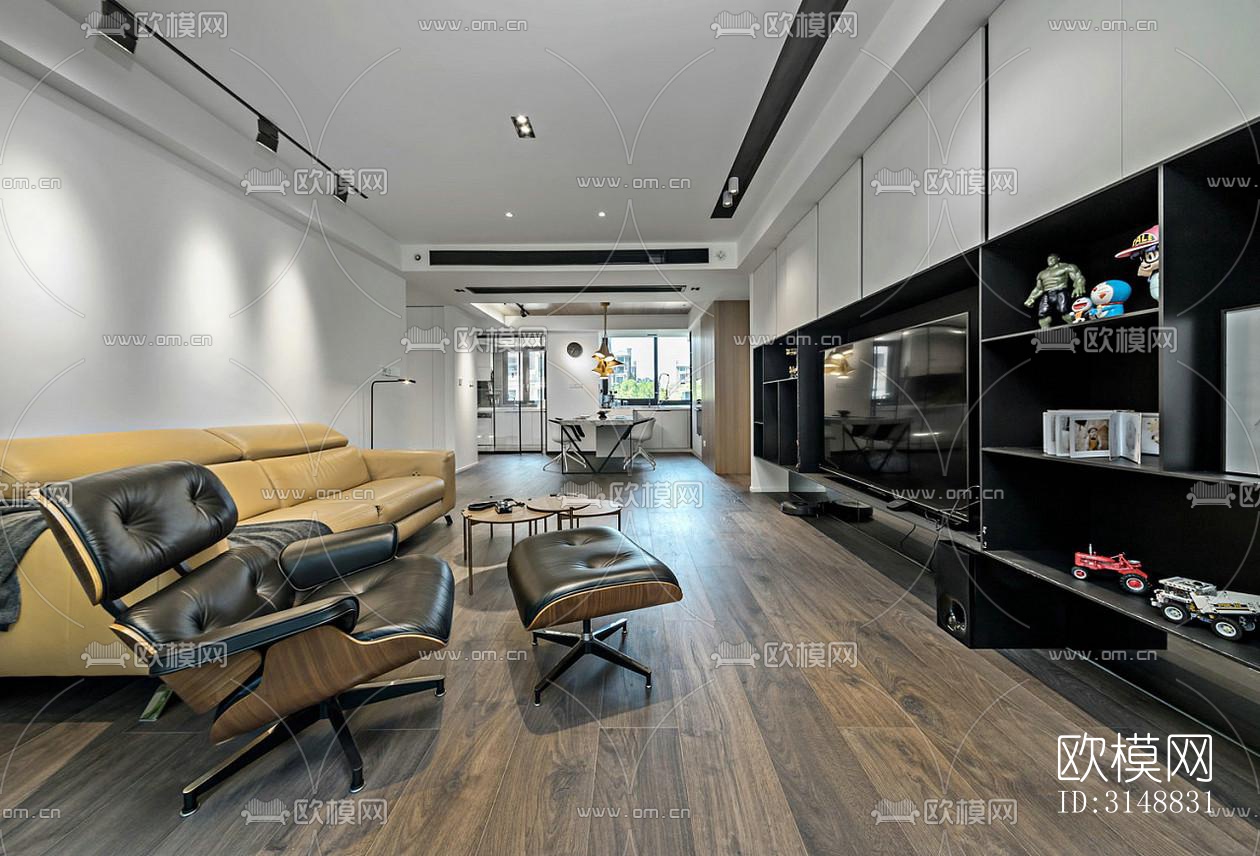 北欧平层效果图下载（渲染图14）