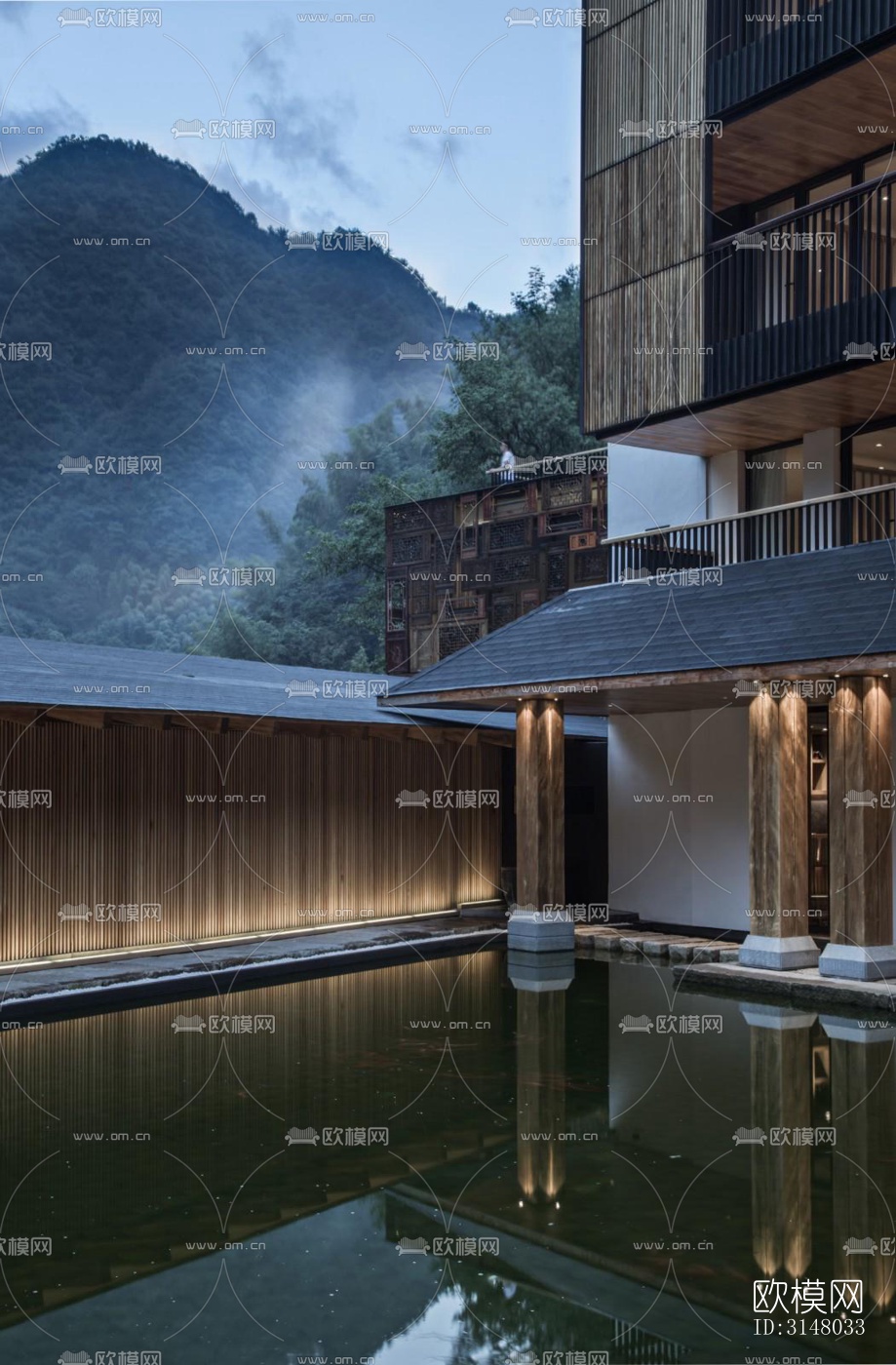 日式酒店民宿效果图下载（渲染图9）