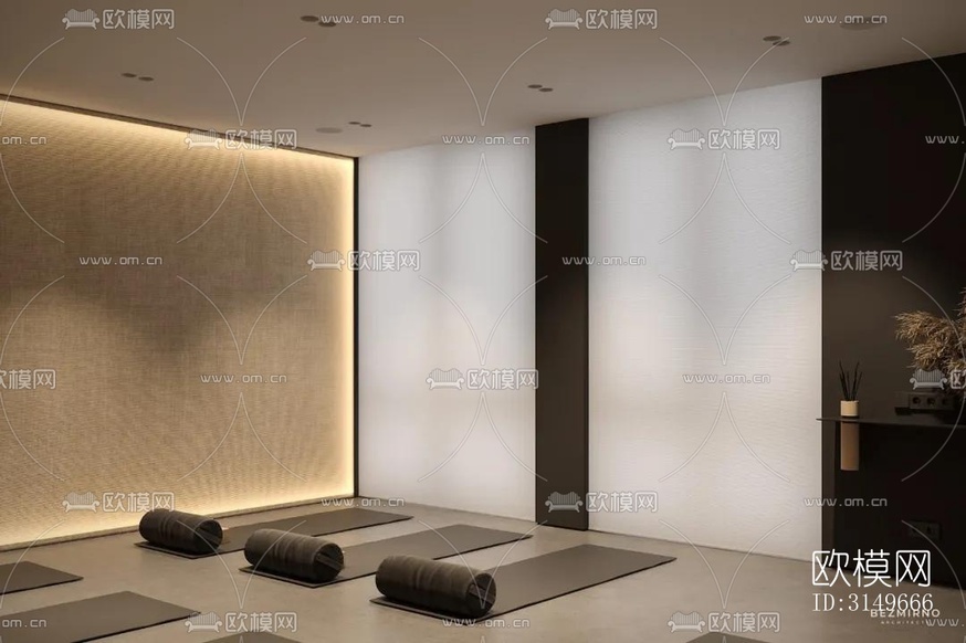 原木风健身房效果图下载(渲染图5)