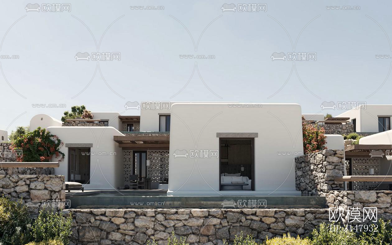 侘寂酒店民宿效果图下载（渲染图16）