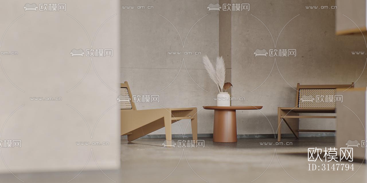 侘寂售楼处效果图下载（渲染图11）