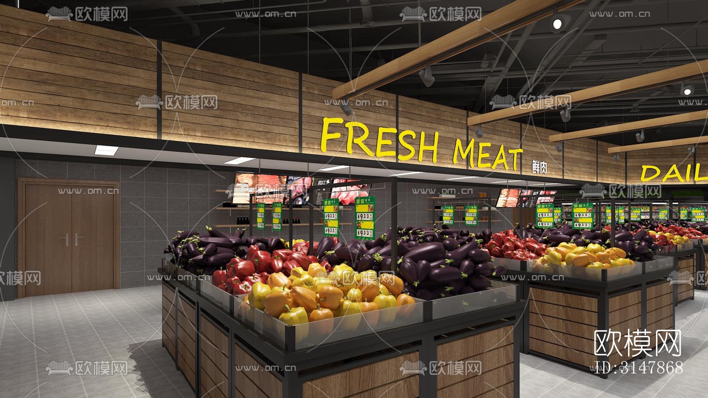 现代商业综合体效果图下载（渲染图6）