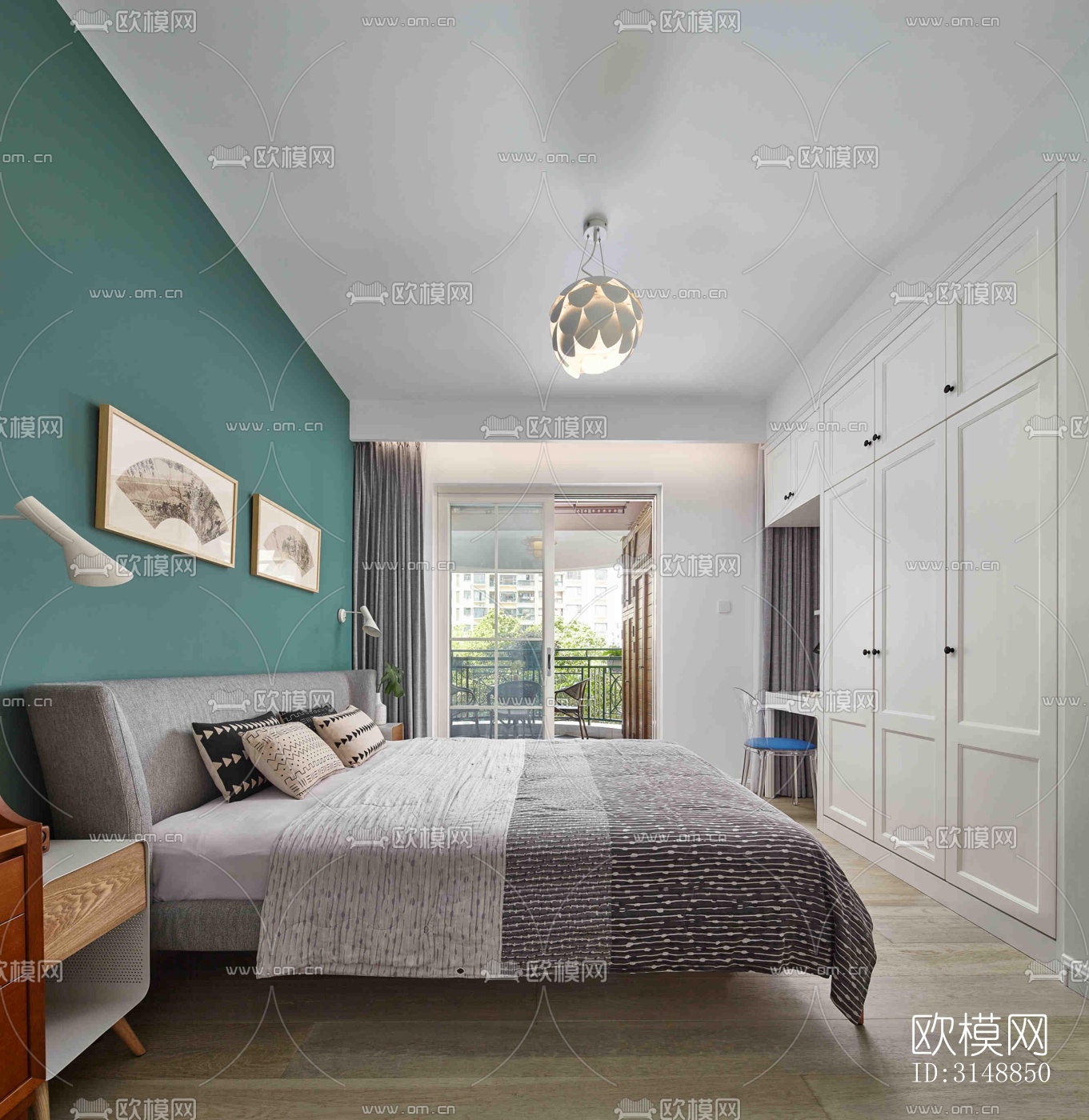 北欧平层效果图下载（渲染图11）