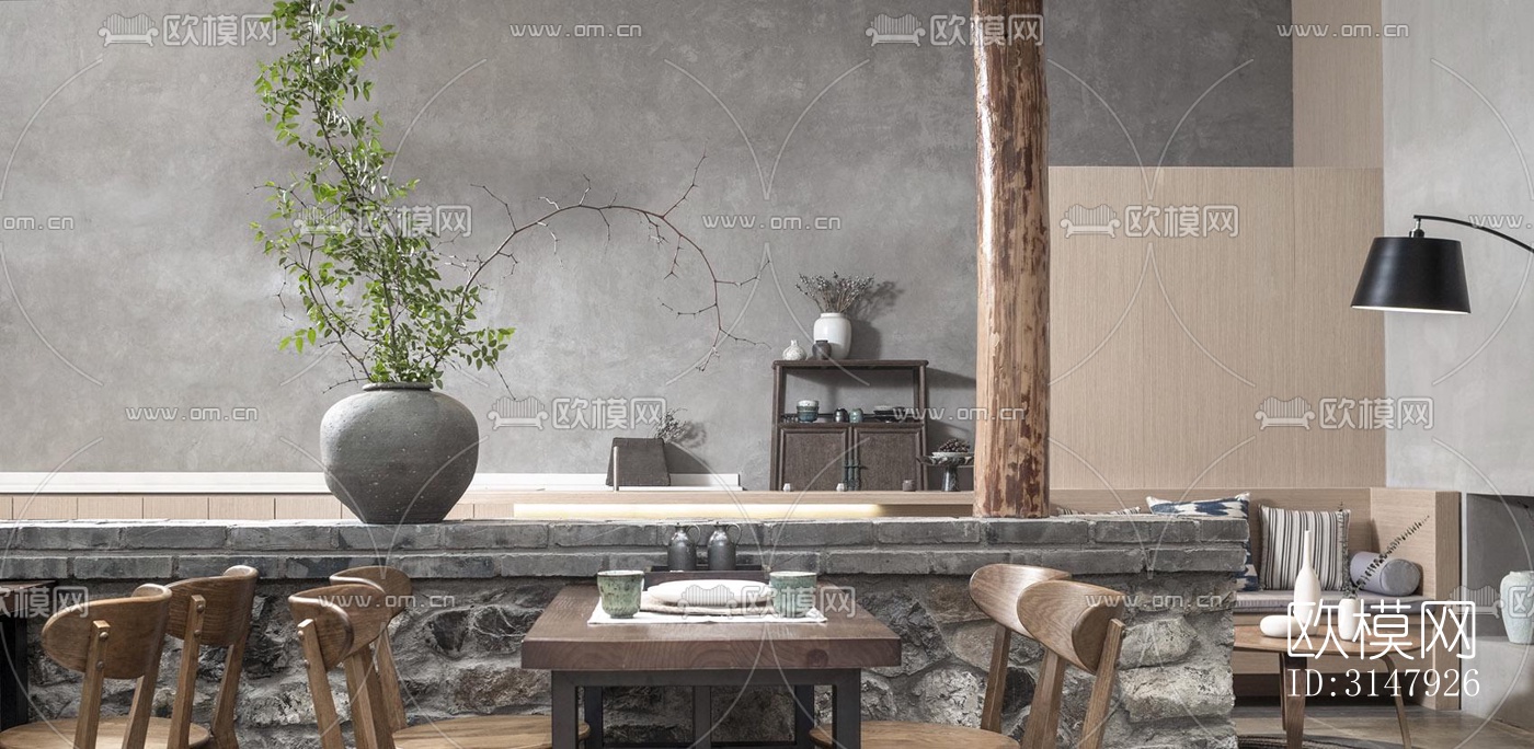 侘寂酒店民宿效果图下载（渲染图14）