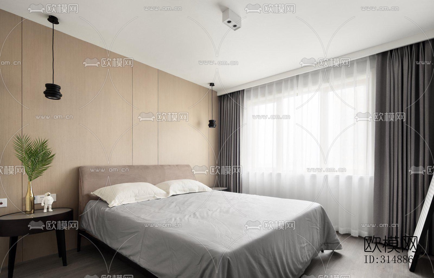 北欧平层效果图下载（渲染图9）