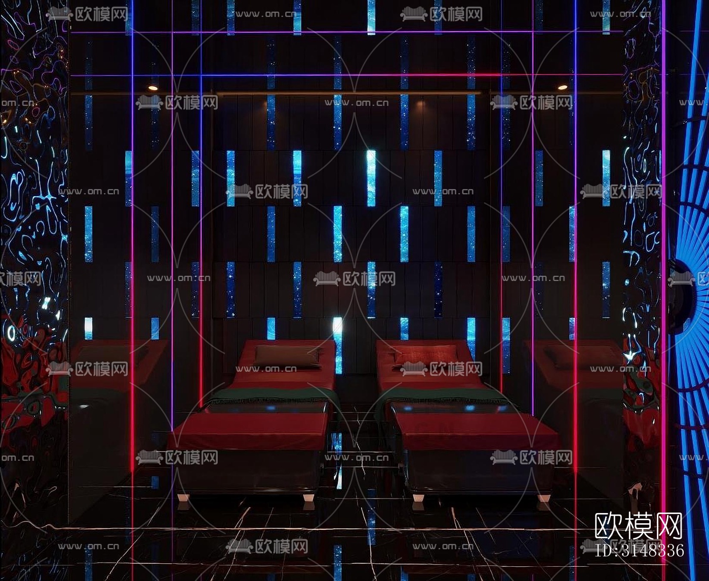 现代KTV效果图下载（渲染图6）
