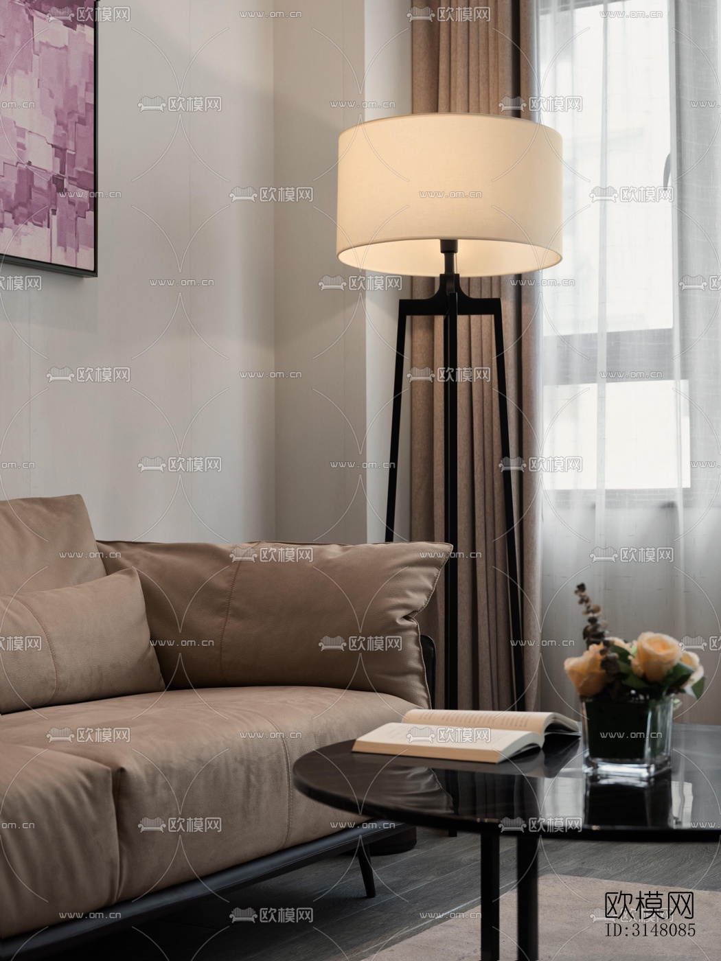 现代酒店民宿效果图下载（渲染图9）