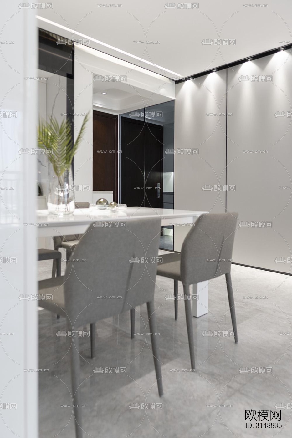 北欧平层效果图下载（渲染图7）