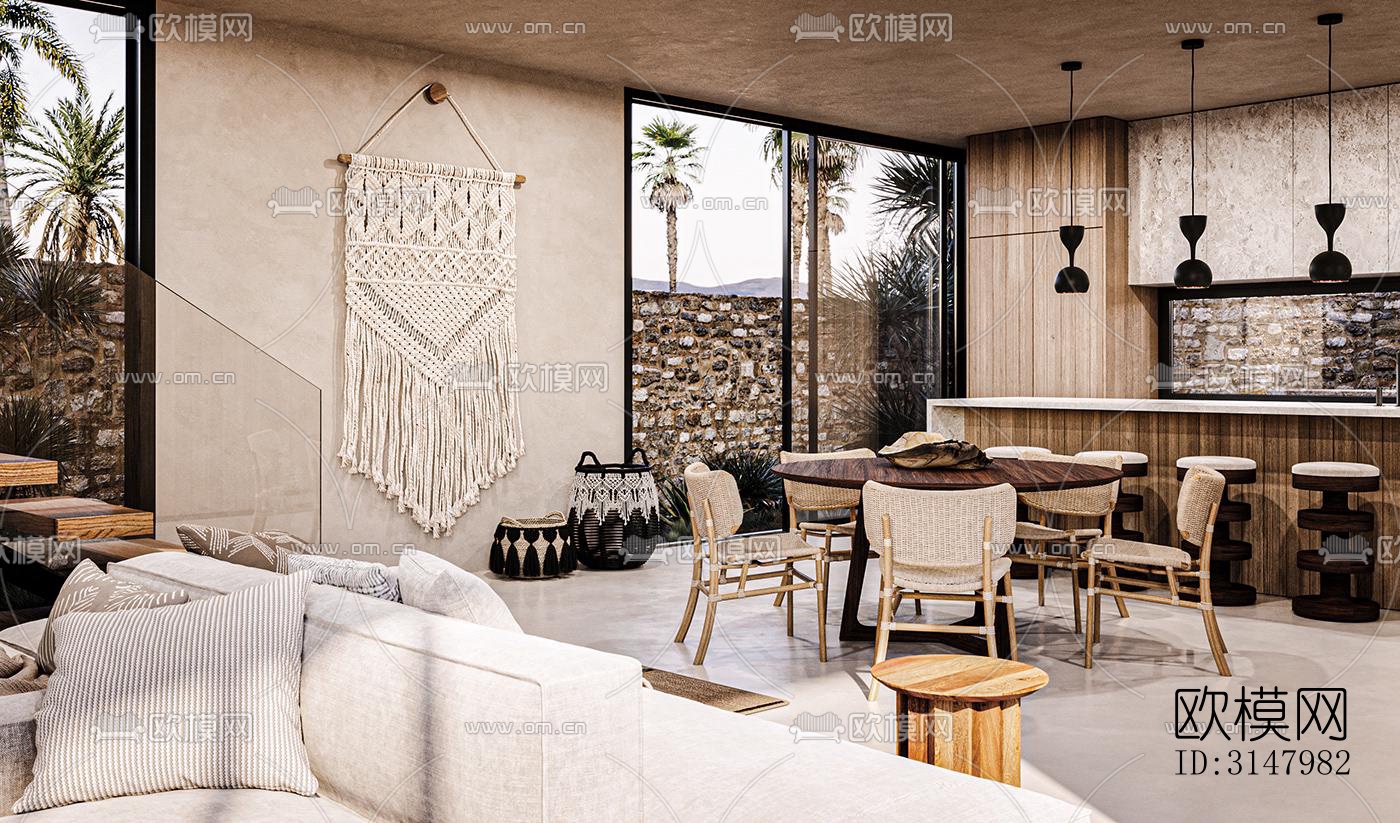 侘寂酒店民宿效果图下载（渲染图1）