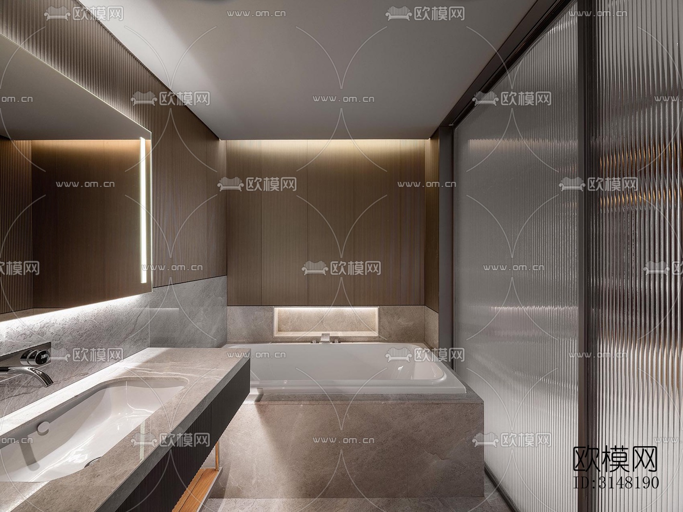 现代酒店民宿效果图下载（渲染图6）