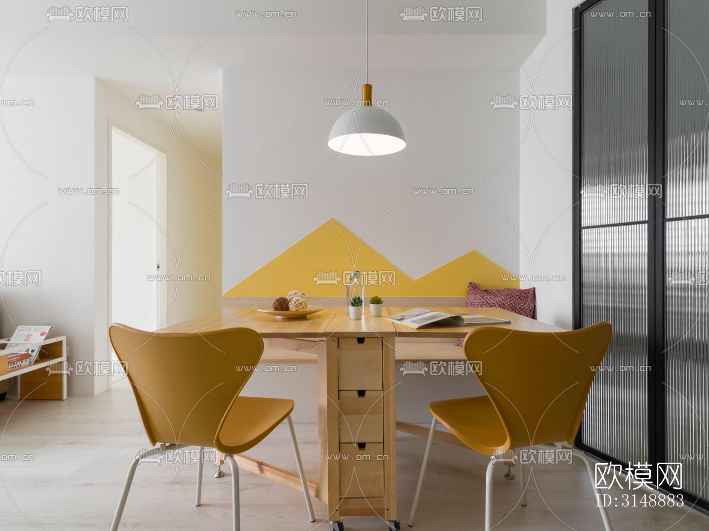 原木风平层效果图下载（渲染图10）