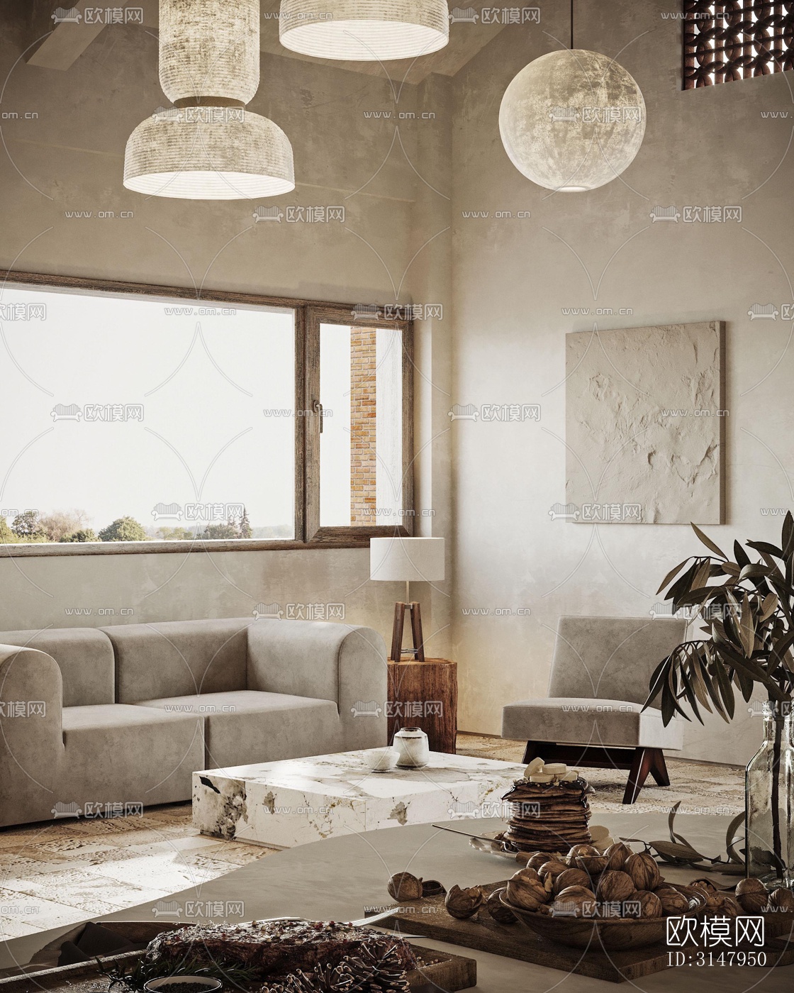 侘寂酒店民宿效果图下载（渲染图4）