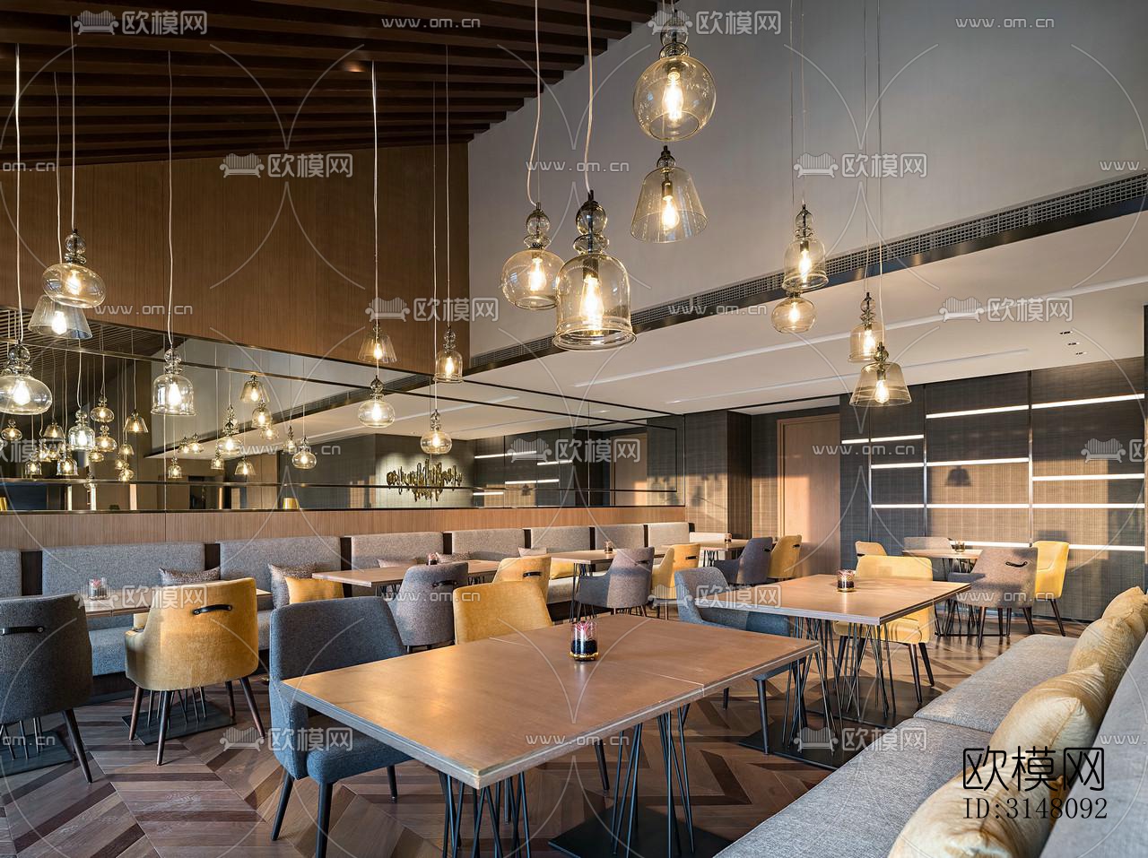 现代酒店民宿效果图下载（渲染图12）