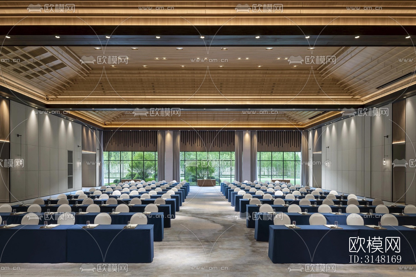 现代酒店民宿效果图下载（渲染图2）