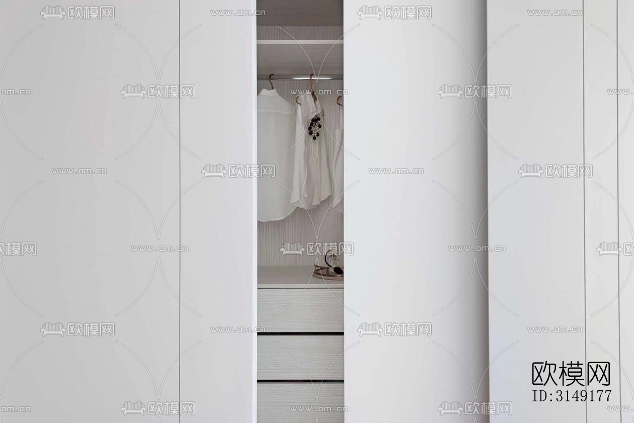 现代平层效果图下载（渲染图14）