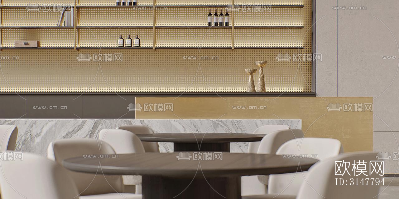 侘寂售楼处效果图下载（渲染图3）