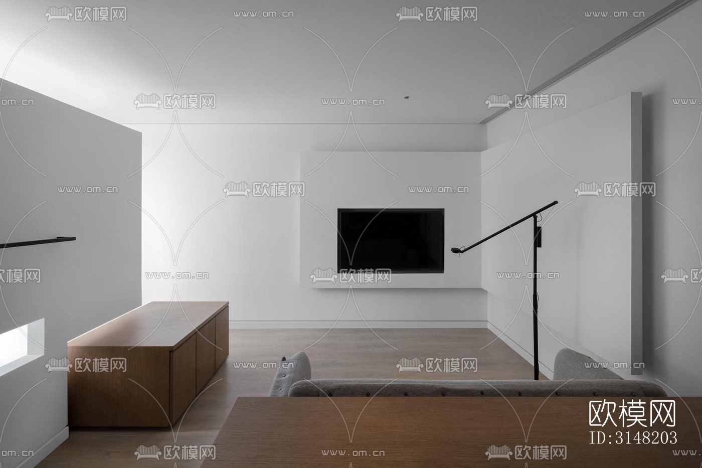 高级灰酒店民宿效果图下载（渲染图20）