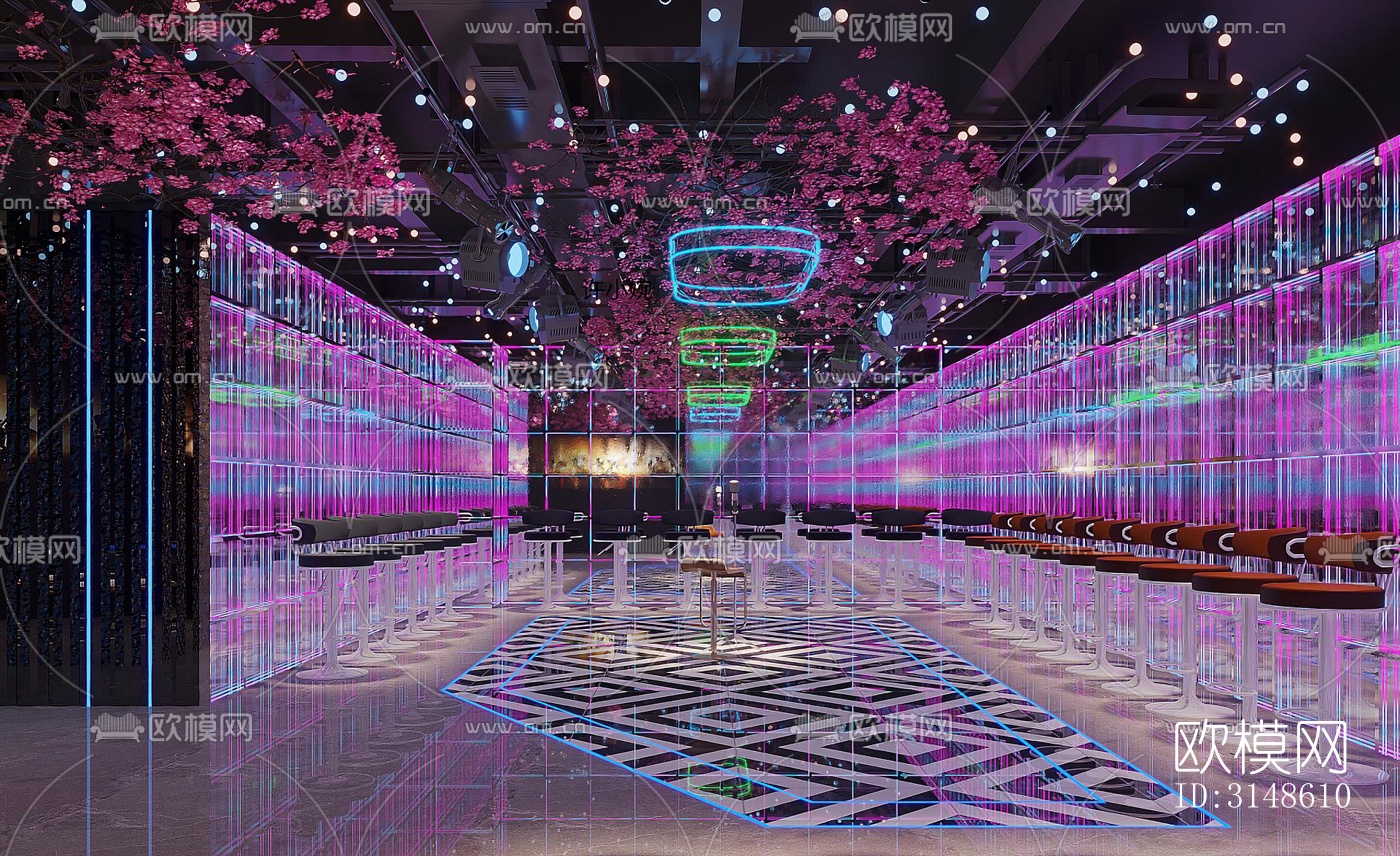 现代酒吧效果图下载（渲染图4）