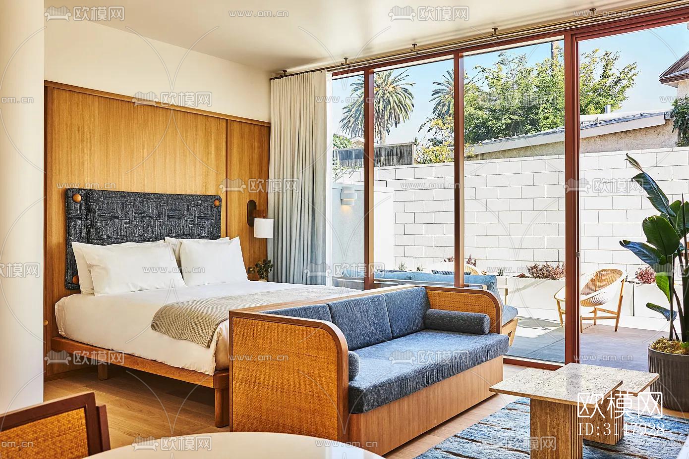 侘寂酒店民宿效果图下载（渲染图2）