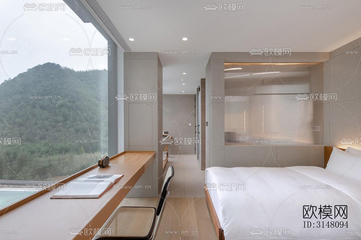 现代酒店民宿效果图下载（渲染图12）