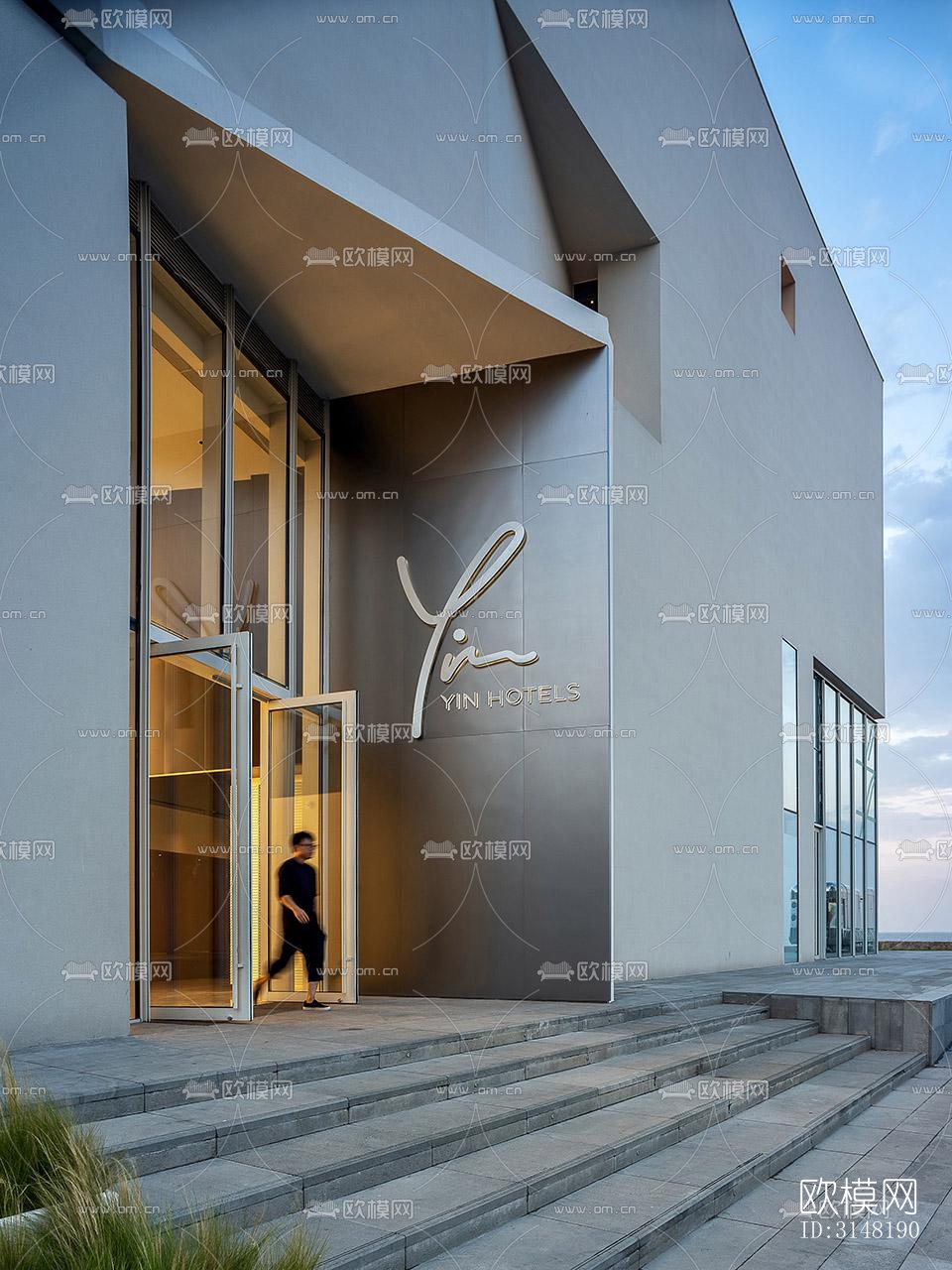 现代酒店民宿效果图下载（渲染图9）