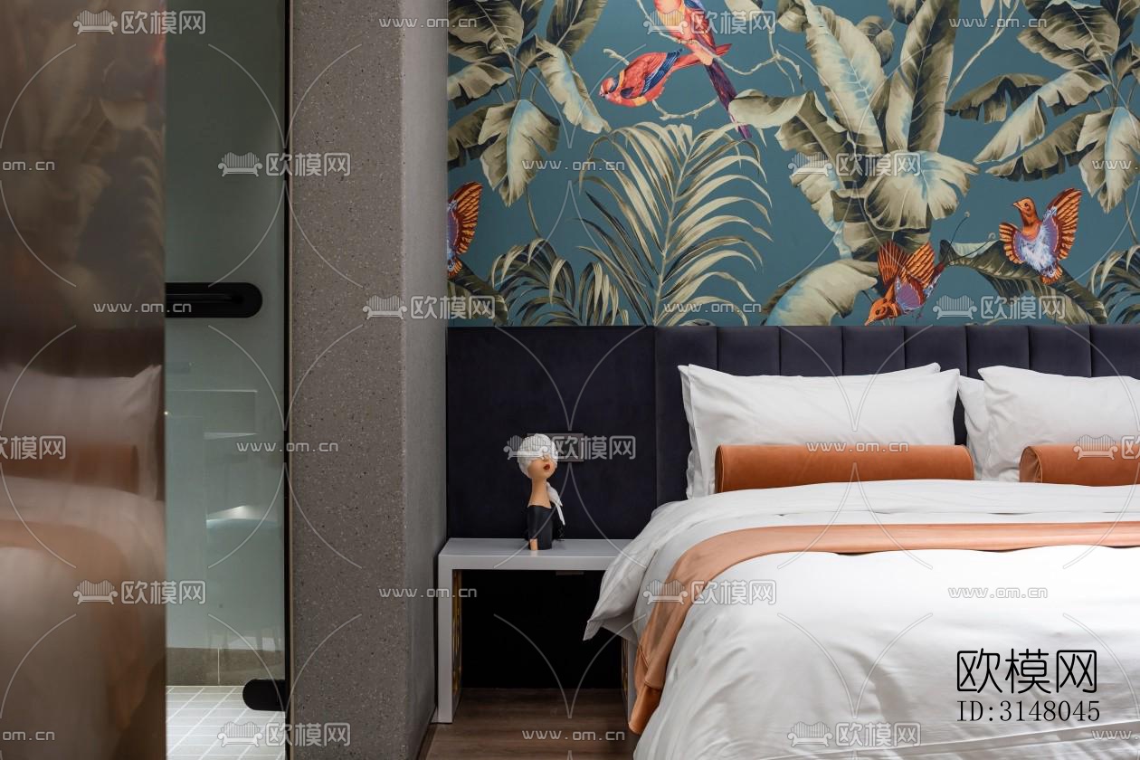 现代酒店民宿效果图下载（渲染图11）