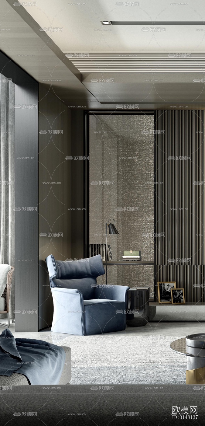 现代酒店民宿效果图下载（渲染图17）