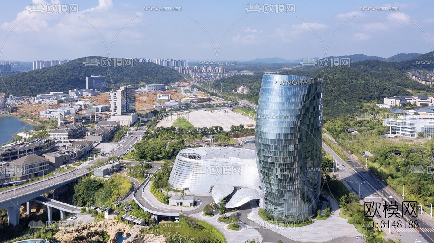 现代酒店民宿效果图下载（渲染图12）