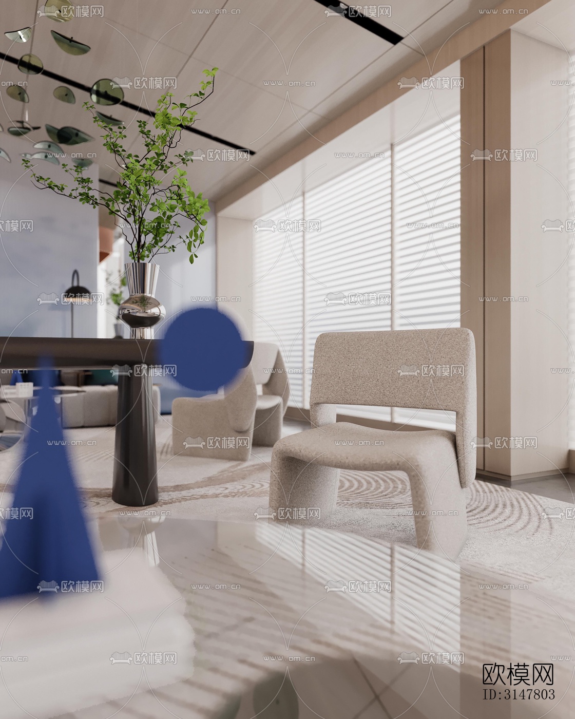 现代售楼处效果图下载（渲染图17）