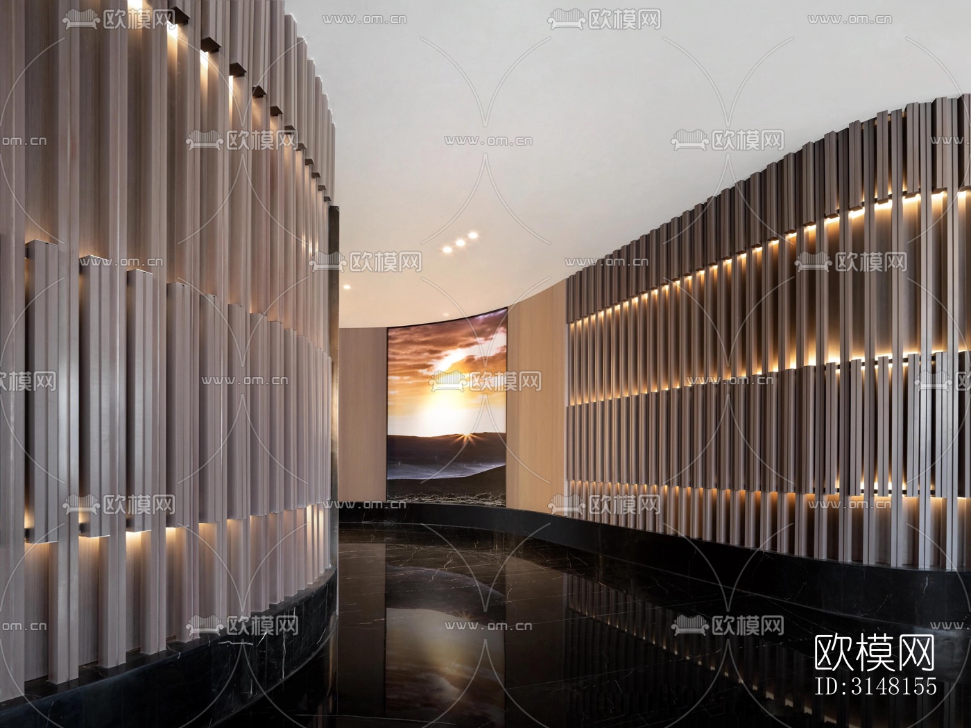 现代酒店民宿效果图下载（渲染图20）