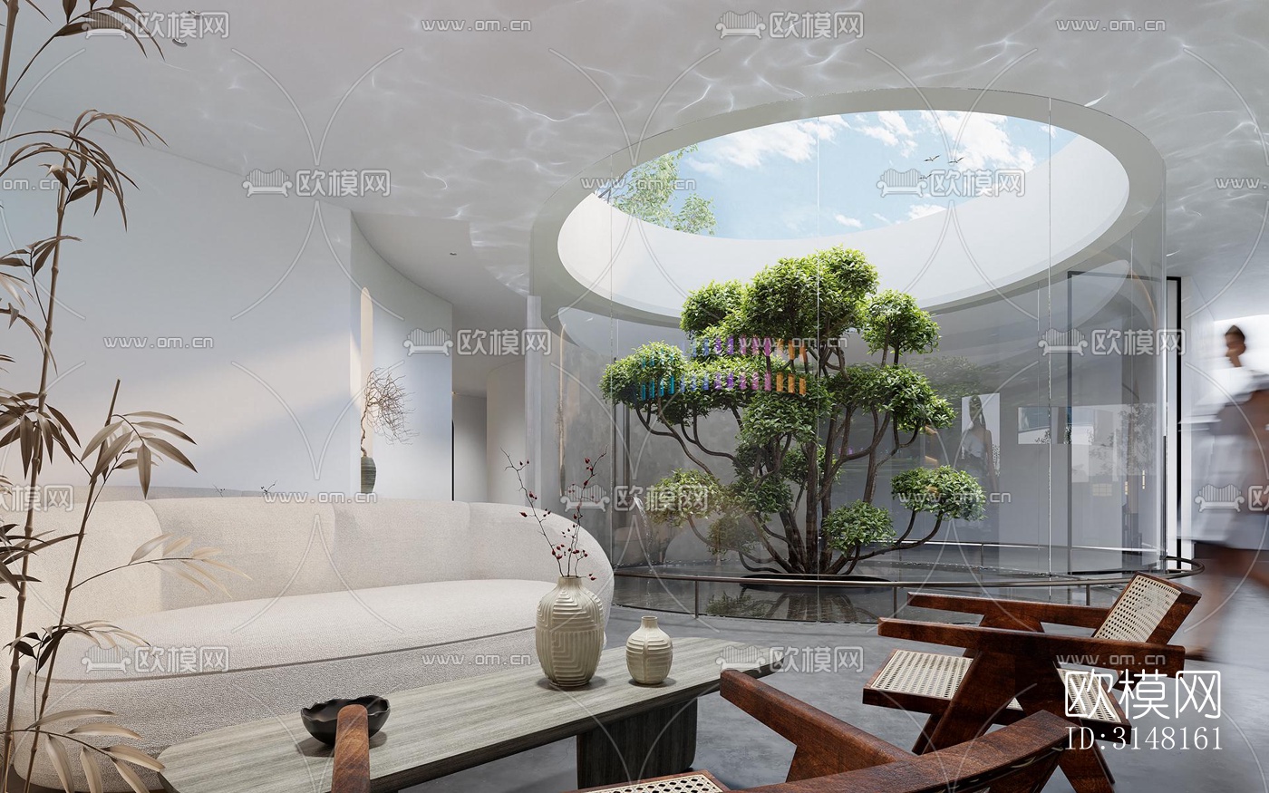 现代酒店民宿效果图下载（渲染图1）