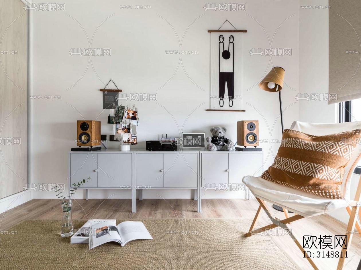 北欧平层效果图下载（渲染图8）