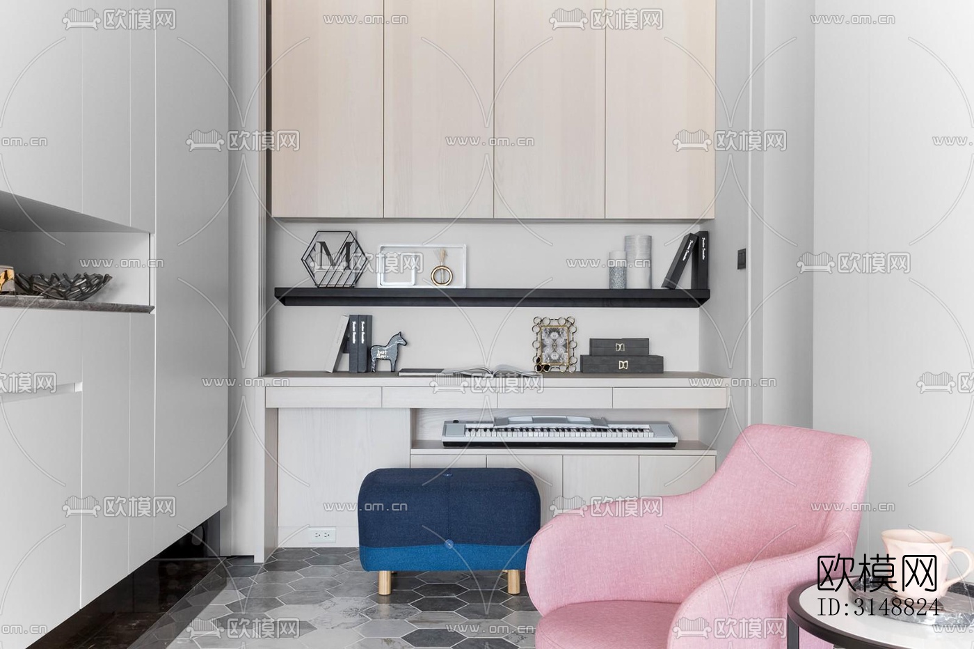 北欧平层效果图下载（渲染图2）