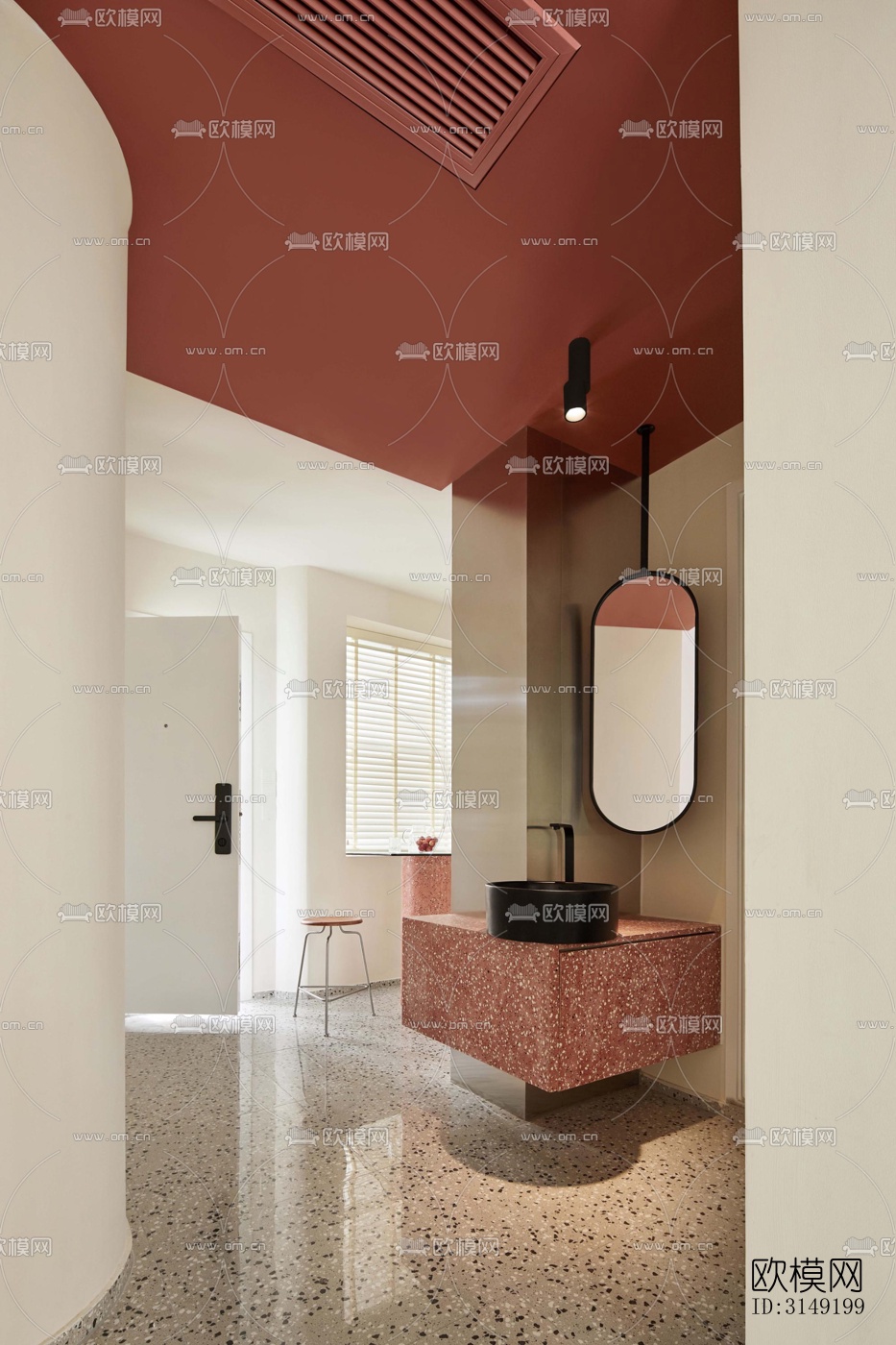 现代平层效果图下载（渲染图7）