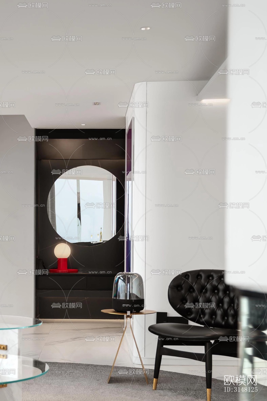 现代酒店民宿效果图下载（渲染图8）