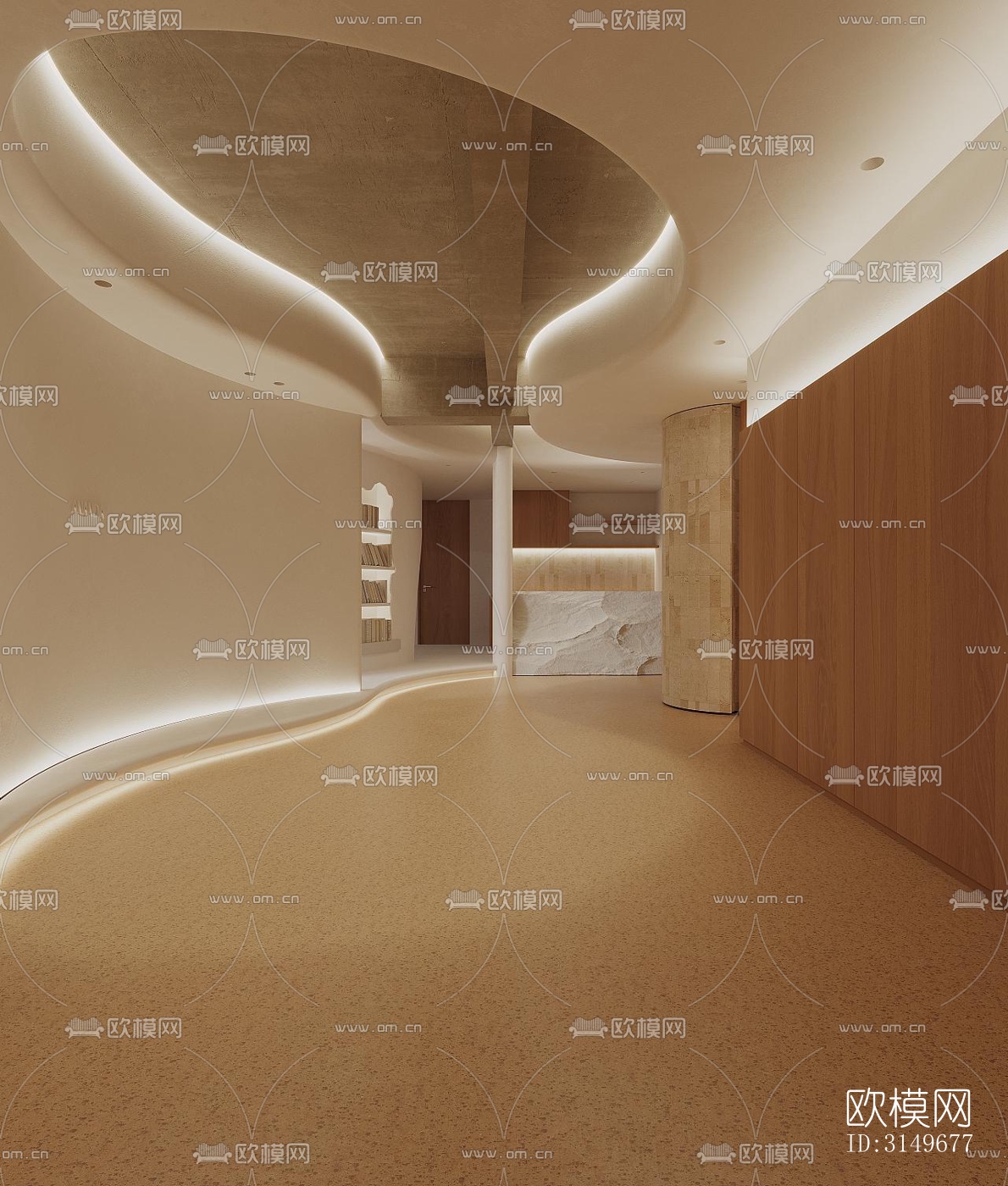 原木风健身房效果图下载（渲染图7）