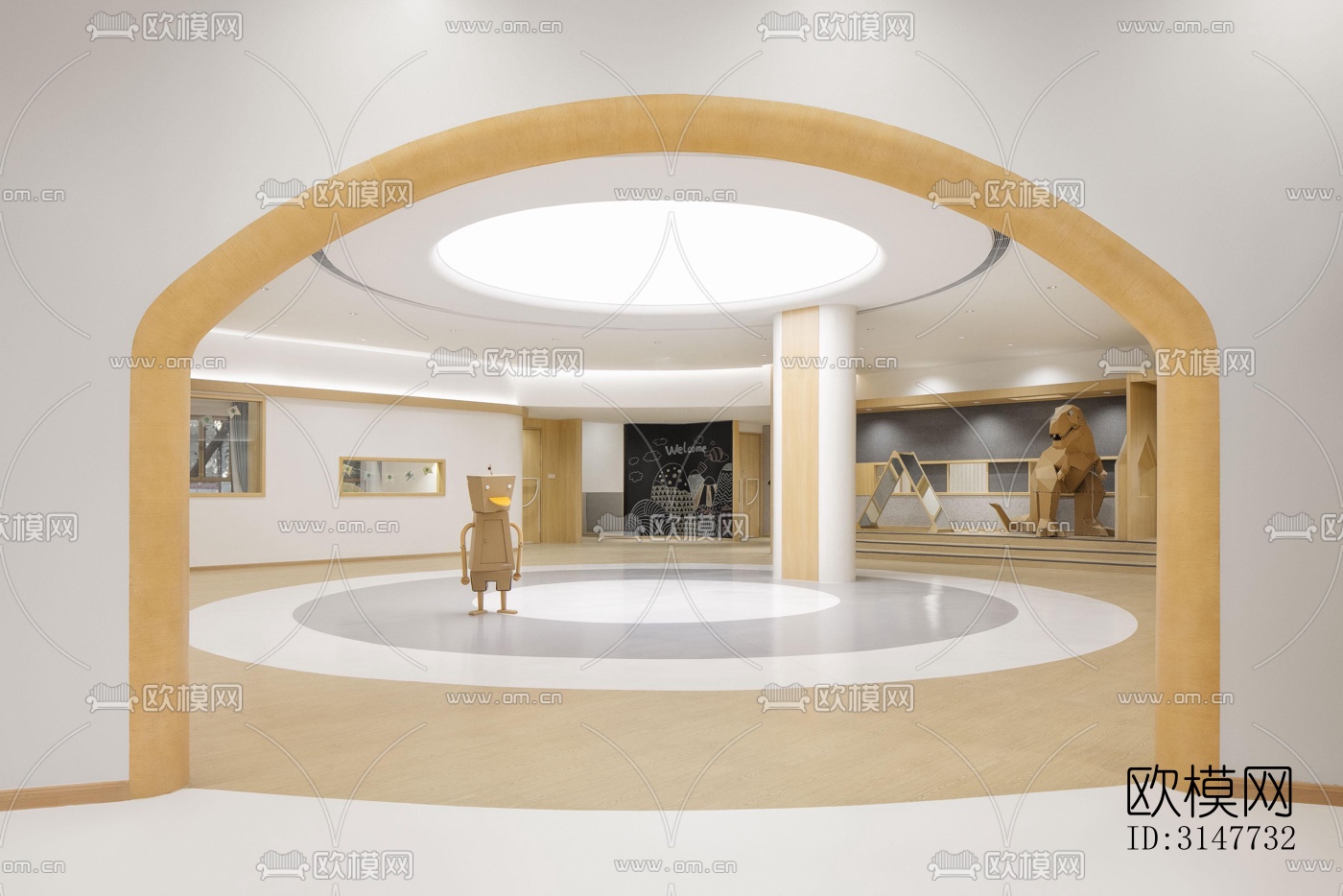 现代图书馆效果图下载（渲染图13）